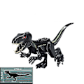 Miniatyrbillede 1 af 5: 1 stk. Jurassic Big Size Dinosaur Building Blocks T-rex Quetzalcoatlus Baryonyx Actionfigurer Børnelegetøj Gaver-WELLNGS Indoraptor