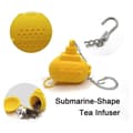 Miniatyrbilde 5 av 5: Submarine Filter Silikon Tepose Filter Tepose Matvarekvalitet Silikon Krydderdiffuser - WELLNGS