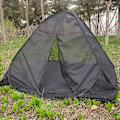 Miniatyrbilde 3 av 5: Gazebo-nettingstelt for utendørs camping, øyeblikkelig pop-up telt, pustende netting, hage, reise, fest - WELLNGS Tent with cushion