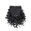 Miniatyrbild 1 av 5: Afro Bangs 8 tum lockigt lugg extensions Clip in Bangs-WELLNGS black