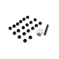 Miniatyrbild 4 av 5: 22-dels Hjul Lås Mutter Nyckel Set, Hjul Lås Mutter Socket Adapter Set, Hjul Stöldskyddad Mutter Avlägsnande Verktyg-WELLNGS