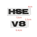 Pikkukuva 5 / 5: 3d Abs Hse V8 Kirjaimet Auton Takaosan Tavaratilan Lokasuo Merkki Embleemi Tarrat Maasturille Land Rover Range Rover Sport Vogue Discovery 4-WELLNGS V8-Matte Black