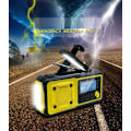 Miniatyrbillede 5 af 10: Crank radio 4000mAh Powerbank med LCD-skærm, solceller, lommelygte-WELLNGS