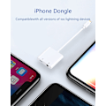 Miniatyrbilde 2 av 5: [2 i 1] Hodetelefonadapter for iPhone 11, Apple Lightning til 3,5 mm Jack Auxiliary Audio Adapter Hodetelefontilbehør til bil - WELLNGS 0 0