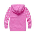 Miniatyrbillede 2 af 3: Børnepige Frozen Print Langærmet Hoodie Jakke Løstsiddende Hættetrøje Efterårsjakke - WELLNGS Rose Red 6-7 Years