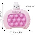 Miniatyrbillede 2 af 5: Pop It-spil - Pop It Pro Light Up-spil Hurtig tryk Fidget-spil Pink Pink Rabbit-WELLNGS pink