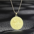 Pikkukuva 4 / 5: Pyhän Yrjänän riipuskaulakoru miehille ja naisille, soturi Pyhä Yrjänä ja lohikäärme Totem-riipus, kaulakoru, amuletti, koru - WELLNGS Athena-G