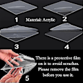 Miniatyrbild 3 av 5: Vinyl Record Storage Holder Acrylic Record Display Stand Portable Book Display Stand-WELLNGS 0 0