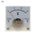 DC Voltmeter Analog Panel Meter 0-15V 0-15V-WELLNGS 0 0-15V