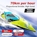 Pikkukuva 2 / 4: S2 Rc Vene 70 Km/h Ammattimainen Kaukosäädin Suuri Nopeus Kilpavene Kestävyys 20 Minuuttia Lapset Lahjat Lelut Pojille-xdd-WELLNGS Green 1 battery