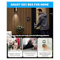 Miniatyrbild 2 av 5: Vattentät Säkerhetslåda med Tuya-kod, Fingeravtryck, Bluetooth, Wifi, Smart Nyckelbox, App-Fjärrkontroll, Väggmontering - WELLNGS