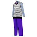 Pikkukuva 3 / 4: Inside Out 2 Lasten ja Aikuisten Halloween-Karnevaali Cosplay-Esitysasu Z-WELLNGS Fear S