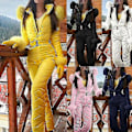Miniatyrbild 4 av 5: Vintervarm Snödräkt för Kvinnor, Utomhussportsbyxor, Skiddräkt, Vattentät Jumpsuit - WELLNGS Blue M