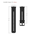 Miniatyrbilde 3 av 4: Myk silikonklokkearmbånd for Huawei Watch Fit - WELLNGS Black Huawei Watch Fit