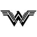Pikkukuva 5 / 5: Wonder Woman -elokuvan logon heijastava auton korin ja ikkunoiden tarra Red