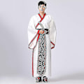 Miniatyrbild 1 av 5: Mäns Hanfu Traditionella Kläder - WELLNGS Redwhite S 155-160CM