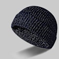 Miniatyrbillede 1 af 3: Reflekterende hatte til mænd og kvinder, fleksible reflekterende hatte, varme strikkede hatte, 54-58 cm - WELLNGS dark blue