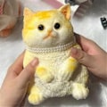 Miniatyrbillede 1 af 5: Fed Cat Squishies Legetøj, Stor Cat Squishies Legetøj - WELLNGS B