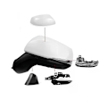 Miniatyrbild 3 av 5: Passar till Bilsidospegel Kompatibel med Toyota RAV4 RAV 4 2020 2021 2022 Nedre Bas Kåpa Ram Backspegel Blinkers Lampa Lins WELLNGS base right