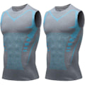 Miniatyrbilde 1 av 3: Ionisk formende vest, versjon Ionisk formende ermeløs skjorte, 2024 ny shapewear vest-WELLNGS 2gray X-Large