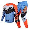 Miniatyrbilde 1 av 5: Delicate Fox 180 360 Jersey Bukser Gear Set MX Combo Motocross Bmx Dirt Bike Outfit ATV UTV Sykkel Dress Enduro Kits for Menn-WELLNGS Blue Orange Pant 38 Jersey XXL