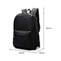 Miniatyrbild 3 av 5: Ny Pokémon Ryggsäck Självlysande Skolväska för Pojkar Flickor Studenter Resväska Vattentät Slitstark Mochilas-WELLNGS Black