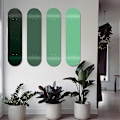 Miniatyrbillede 5 af 5: Skateboard Stativ 2 Dele Væghængt Dækstativ til Skateboard Dæk Visning og Opbevaring - WELLNGS