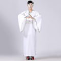 Miniatyrbilde 1 av 4: Menn Hanfu Tradisjonelle Kostymer Klesplagg - WELLNGS White S 155-160CM