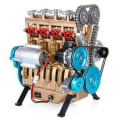 Miniatyrbillede 1 af 3: Motor Model Bil Motor Model Kit Dekoration Byggesæt-WELLNGS