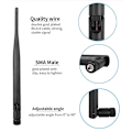 Miniatyrbillede 3 af 5: Mini 2.4 GHz 5dBi 802.11b/g WiFi Antenne RP-SMA Han Trådløs Router Router-WELLNGS