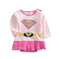 Pikkukuva 1 / 3: 3-24 kuukauden vauvan supersankarihaalari lyhyt-/pitkähihainen jumpsuit - WELLNGS Superman B 12-18 Months