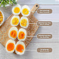 Miniatyrbilde 3 av 5: HK Elektrisk eggkoker - Kompakt dampkoker for 2 egg, koker myke, middels og harde - Beste eggkokeren-WELLNGS