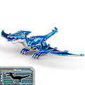 Miniatyrbillede 1 af 5: 1 stk. Jurassic Big Size Dinosaur Building Blocks T-rex Quetzalcoatlus Baryonyx Actionfigurer Børnelegetøj Gaver-WELLNGS Pterosaur D