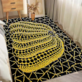 Pikkukuva 2 / 5: Yayoi Kusama Taide Lattiapäällyste Pohjoismainen Tyyli Koti Ovimatto Kylpyhuone-wc Matot Makuuhuone Hotelli Sisustus Matto-WELLNGS z3 50x80cm