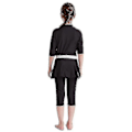 Miniatyrbild 3 av 5: Flickors Badkläder Barnens Badkläder Enfärgad Burkini Badkläder Strandkläder - WELLNGS Black 7-8 Years