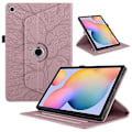Miniatyrbillede 1 af 5: Nyt roterende Samsung-etui til Galaxy Tab S6 Lite 2022/2020 10,4 tommer SM-P610/P613/P615/P619-360 Degr-WELLNGS Light pink