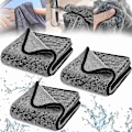 Miniatyrbillede 1 af 4: Shiny Bath Xxl Tørrehåndklæde, Hurtigtørrende Tørrehåndklæde, Shiny Bath Servietter Xxl Tørrehåndklæde, Brusekabine Klud til Vandfjernelse-WELLNGS 3pcs XXL 40x60cm