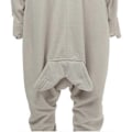 Pikkukuva 4 / 5: Harmaahylje eläin sarjakuva jumpsuit pyjama miesten ja naisten kotivaatteet-WELLNGS XL