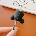Miniatyrbillede 4 af 4: Sød tegneserie hurtigoplader beskyttelsesetui til Apple 18W 20W iPhone 14 13 12-WELLNGS black violent bear
