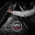 Miniatyrbilde 4 av 5: Case Pack Logo Projektor Trådløs Bil Dørlys Punch Free Adhesive Bil Merke Logo Projektor Lys Auto På/Av Bil Dekorasjon - WELLNGS BMW M