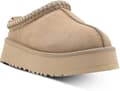 Damsko plattform mini stövletttofflor, damtofflor inomhus, halkskyddande pälsfoder i mocka ankelsko - WELLNGS Beige EUR41