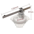 Miniatyrbild 5 av 5: 52mm Marin Roderpositionsindikator Vattentät Röd Bakgrundsbelysning med 0-190 Ohm Rodergivare 12v/24vd Kompatibel med Marin Yacht-WELLNGS BS-sensor