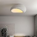 Miniatyrbild 1 av 4: Svkbjroy Modern Minimalistisk Taklampa, Wabi-sabi Stil Taklampa i Harts, (Färg: Vit, Storlek: 20cm)-WELLNGS