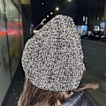 Pikkukuva 3 / 3: Heijastavat hatut miehille ja naisille, joustavat heijastavat hatut, lämpimät neulotut hatut, 54-58 cm - WELLNGS grey