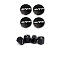 Miniatyrbild 1 av 5: 4 st 8 st 63 mm hjulnavkapslar för D-odge Srt Caliber Challenger Journey Caravan Durango Nitro bilhjulskåpstillbehör-WELLNGS 8PCS black SRT