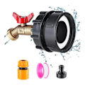 Miniatyrbillede 1 af 5: IBC Tote Vandtank Adapter - Fintrådet Tilbehør til 275-330 Gallons IBC Tote Tank, Lækagesikker Robust - WELLNGS