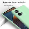 Pikkukuva 5 / 5: Nestemäinen silikonipuhelinkotelo, yhteensopiva Motorola Edge 50 Fusion -puhelimen kanssa - WELLNGS Green