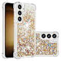 Pikkukuva 2 / 5: YB Quicksand Series-1 Yhteensopiva Samsung Galaxy S24+ -kotelon kanssa, nestemäiset kelluvat paljetit TPU-suojus - WELLNGS Gold Hearts