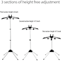 Miniatyrbilde 3 av 5: Dampstativ - Kleshengere for damping av klær, dampstativ for klær, sammenleggbar teleskopisk klesdampstativholder, tørkestativ håndholdt stativ Grey