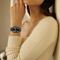 Miniatyrbillede 5 af 5: for Huawei Watch Fit 3 udskiftningsrem 316L rustfrit stål metalrem, sort-WELLNGS